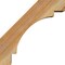 Ekena Millwork 6"W x 16"D x 16"H Merced Rough Sawn Knee Brace, Western Red Cedar BRC06X16X16MRC00RWR - alternate 4